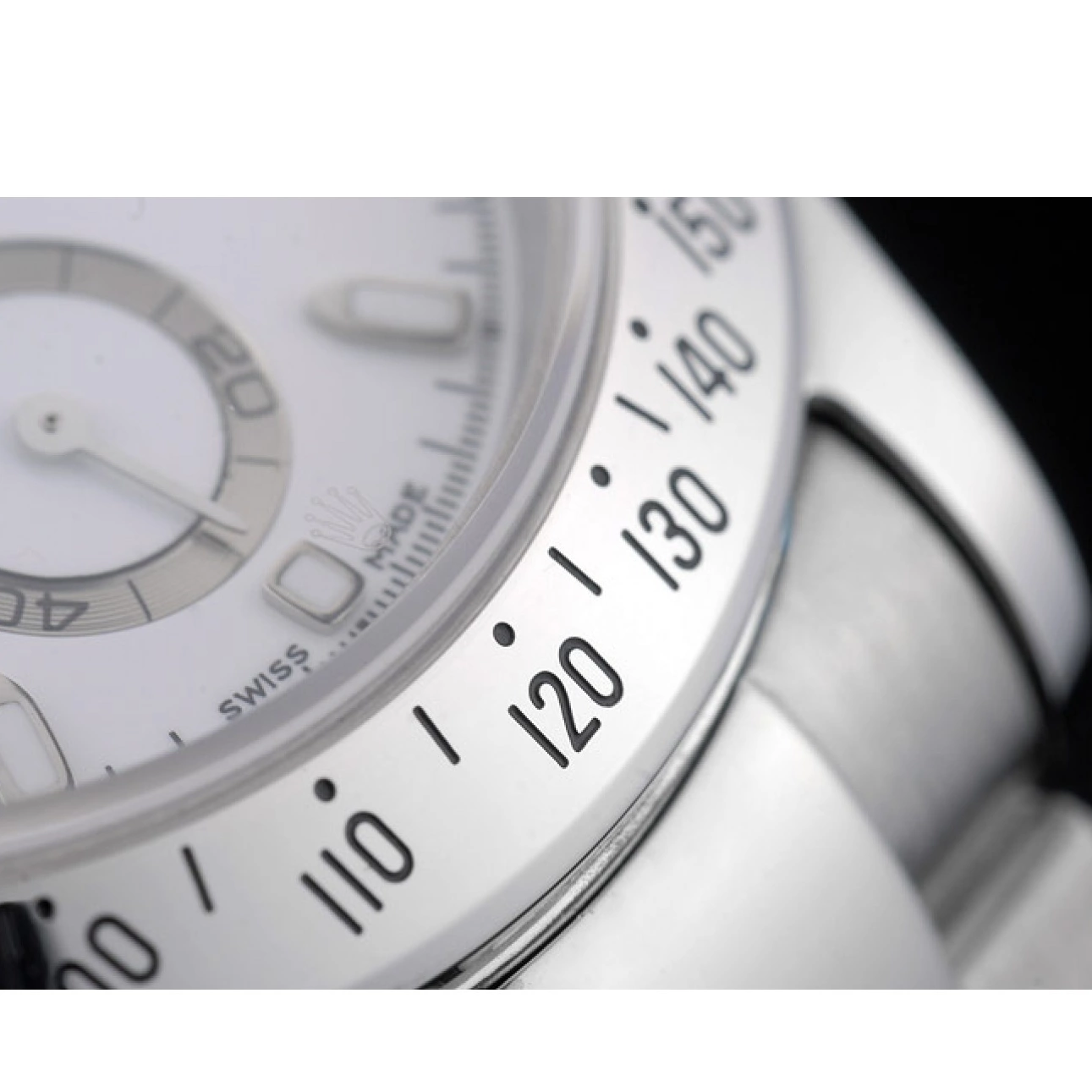Aaa replica 80297 White Steel Daytona Rolex Swiss Bracelet Stainless Dial 0627